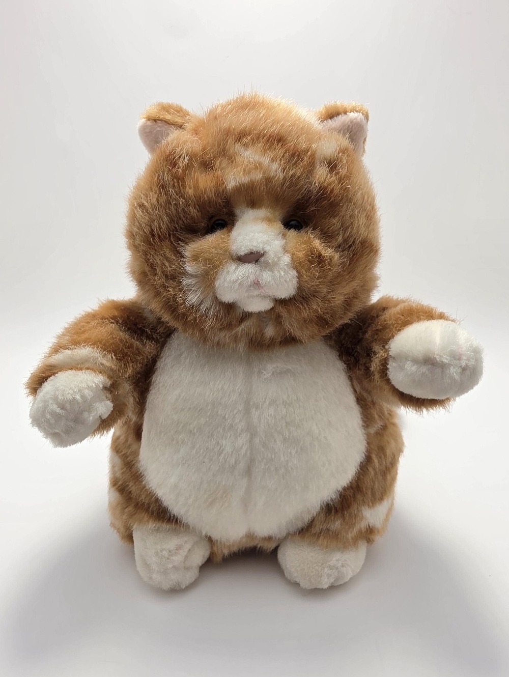 Russ Prudence Fat Chubby Tabby Cat Plush Vintage Rare (9 inch)